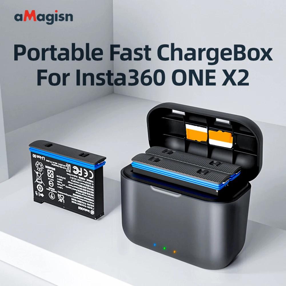 Insta360 One X2 ͸ ޴   ̽, USB C Ÿ ͸  ̽, ̴ 淮 ȹ ׼